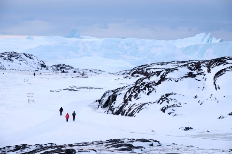 View towards Icefjord from top of the Illulisat Icefjord Centre - Greenland
