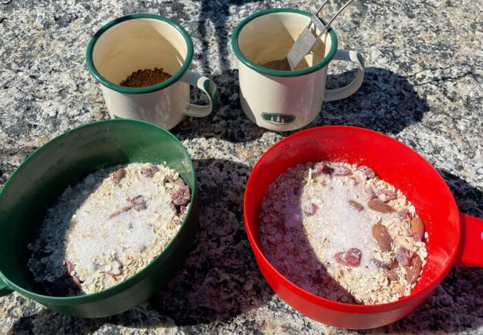 our breakfast everyday from nuuk to kapisillt