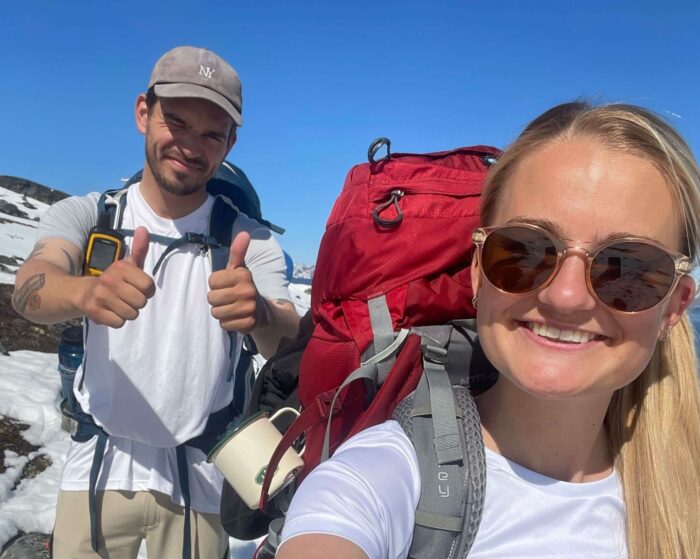 first day of hiking to kapisillit