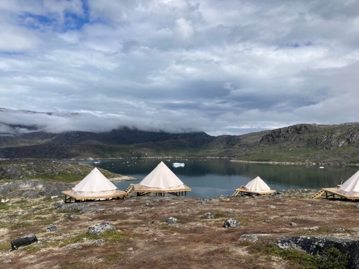 Udsigten fra toppen af campen