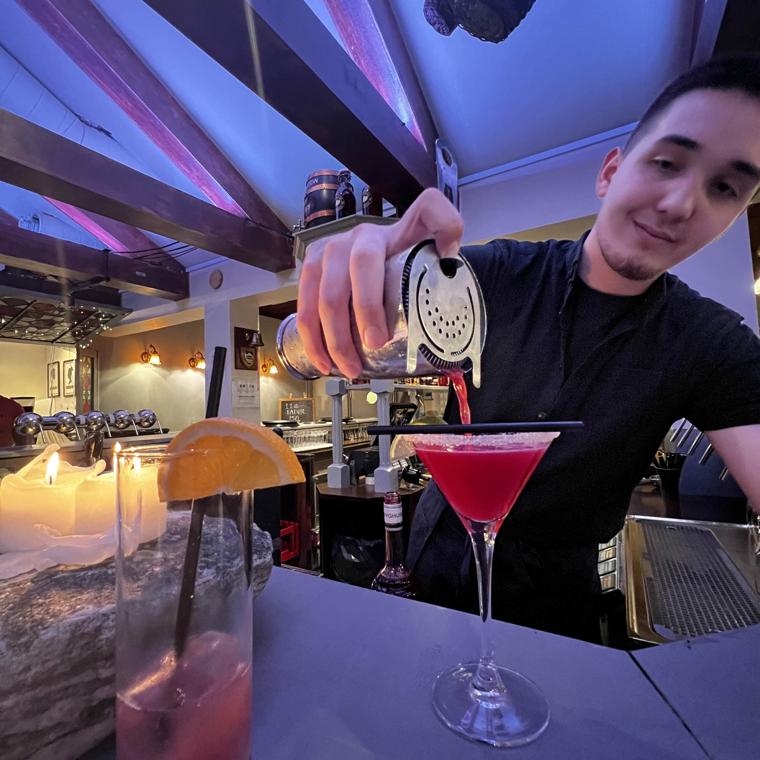 The night can only get better with a Pink Lady drink in nuuks nightlife