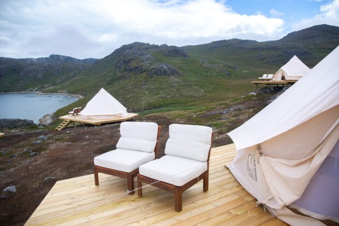 Glamping in Nuuk fjord tent Guide to Greenland
